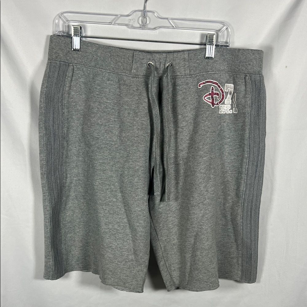 Disney Gray Athletic Women’s Shorts Y2K Disney Park Rhinestone Size L